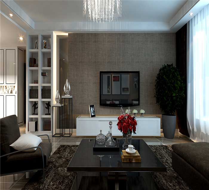 天下玉苑154平米三室兩廳兩衛(wèi)簡約效果圖