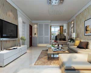 亞龍花園136平米三室兩廳簡約風(fēng)格裝修效果圖