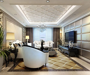 裝修簡歐的房子應(yīng)該怎么吊？頂?shù)跏裁错敽每矗? title=