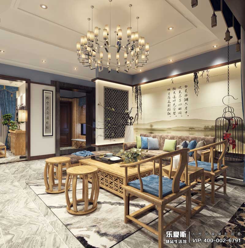 碧桂園180平米新中式風(fēng)格效果圖