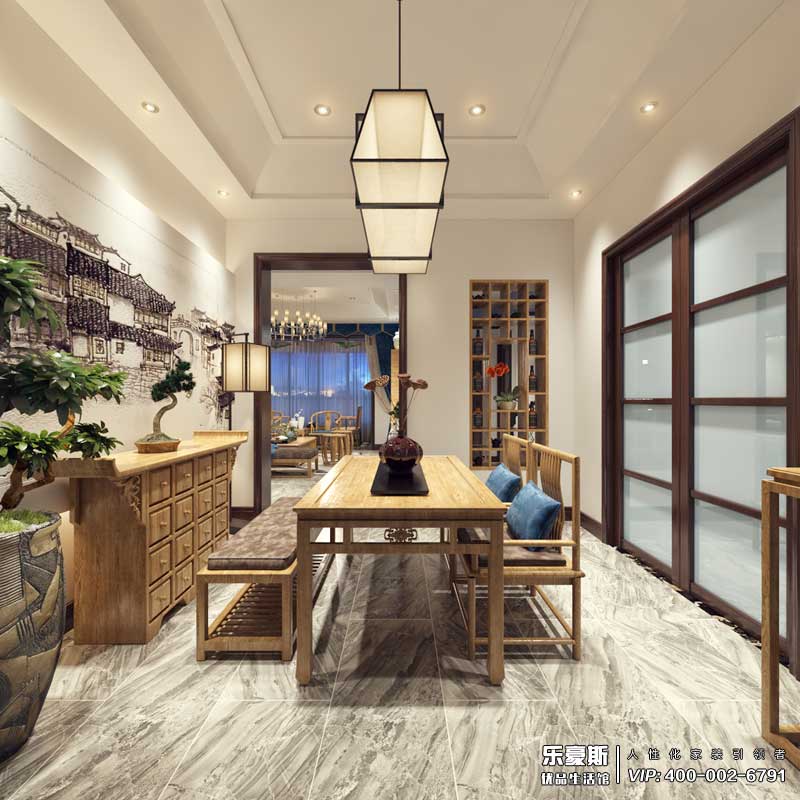 碧桂園180平米新中式風(fēng)格效果圖