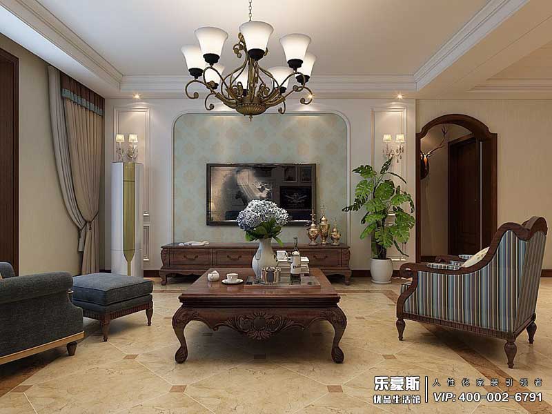 學(xué)府名城美式風(fēng)格裝修效果圖