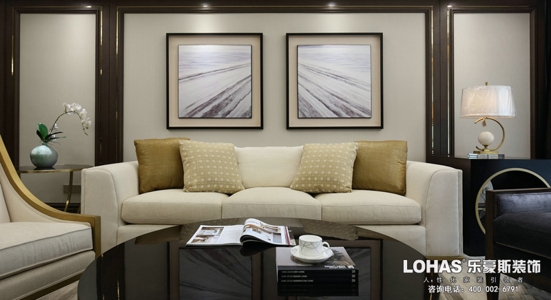 正定御河上院202平米客廳裝修