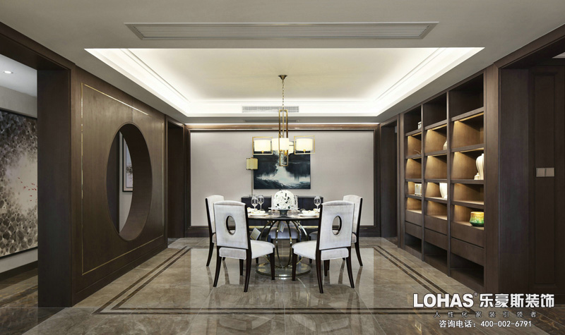 正定御河上院202平米餐廳裝修