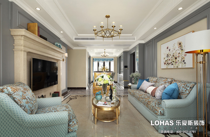 御河上院三室三廳裝修效果圖