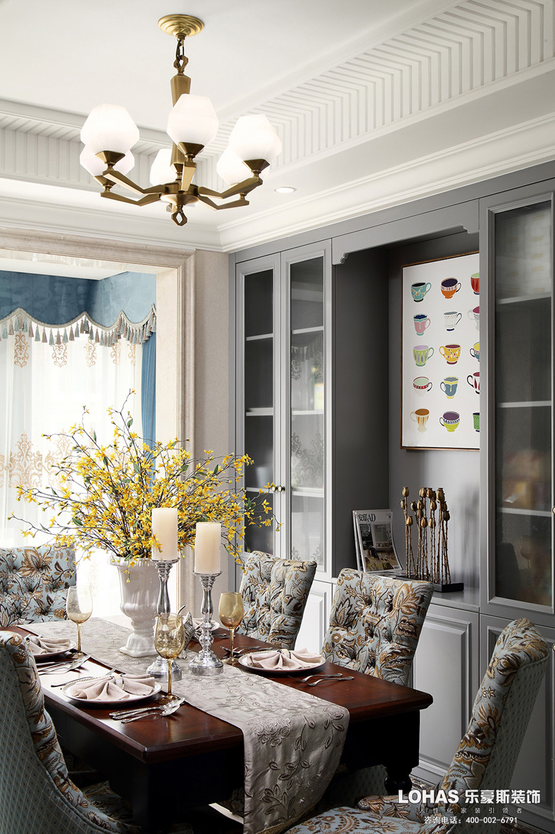 御河上院三室三廳裝修效果圖