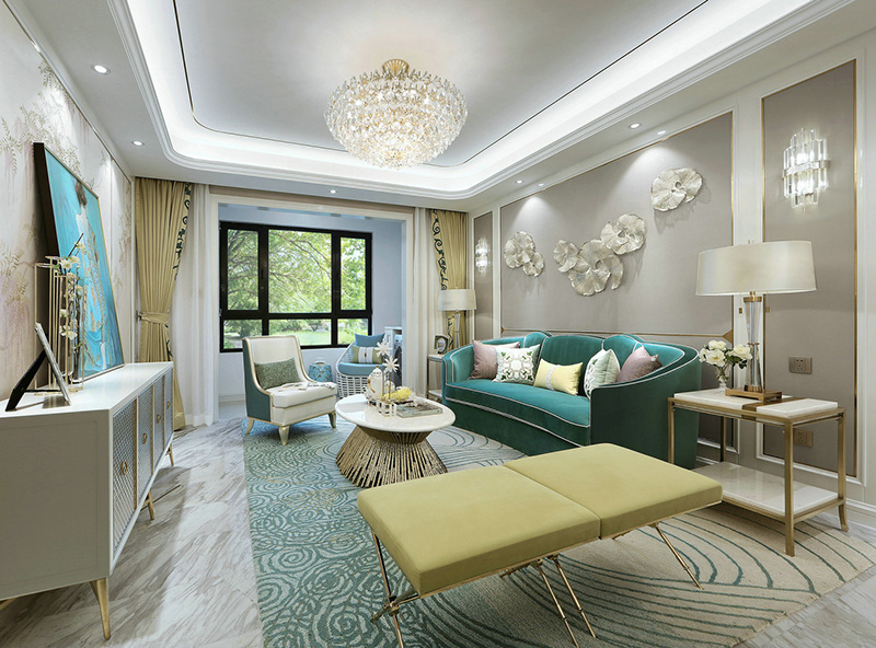 御河上院四室三廳裝修效果圖