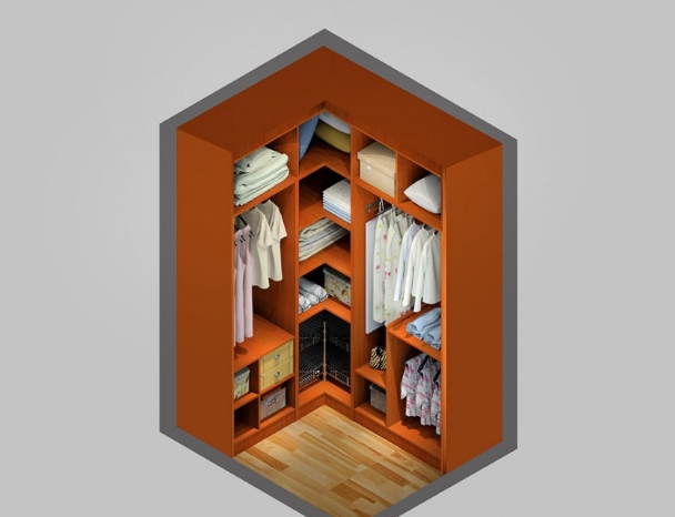 過道式衣帽間01