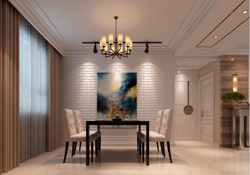 現(xiàn)代簡約裝修三室兩廳兩衛(wèi)樣板房