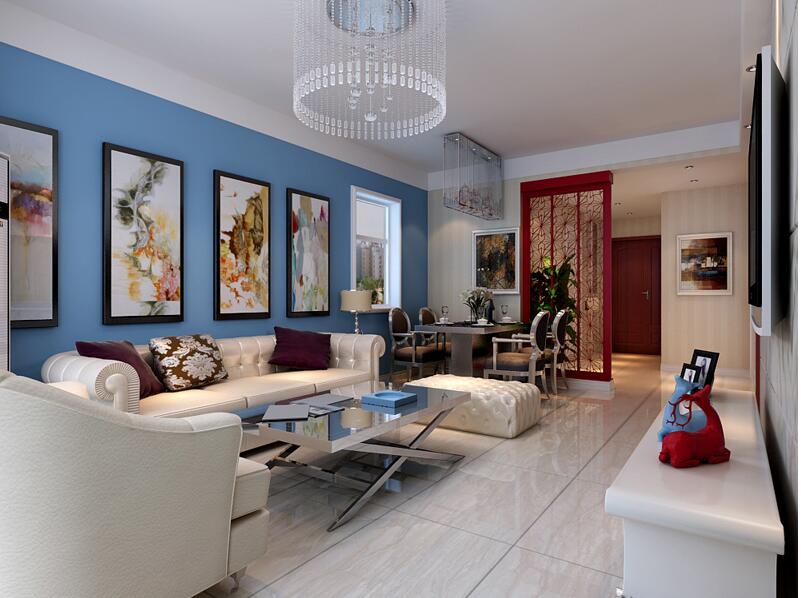 現(xiàn)代簡約裝修三室兩廳兩衛(wèi)樣板房