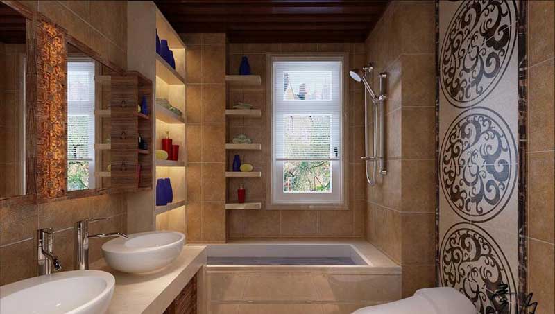 新中式衛(wèi)生間裝修效果圖