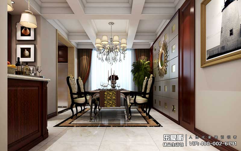 石家莊星河御城318平米美式裝修效果圖