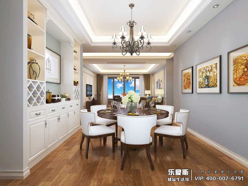 星河盛世208平米美式風(fēng)格裝修效果圖