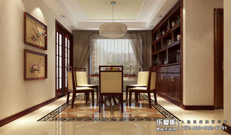 星河御城160平米新中式風(fēng)格裝修效果圖