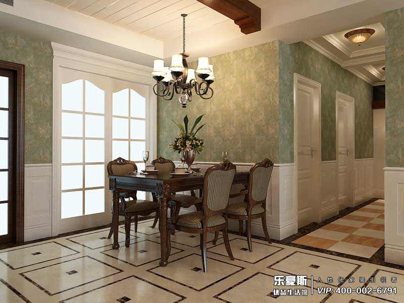 國仕山155平米美式風(fēng)格裝修效果圖