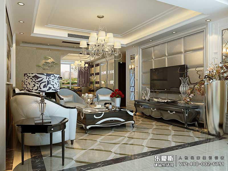 祥云國(guó)際138平米歐式風(fēng)格裝修效果圖