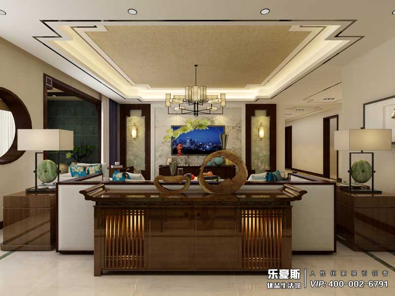 天水麗城180平米新中式風格裝修效果圖