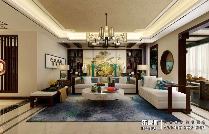 天水麗城180平米新中式風格裝修效果圖
