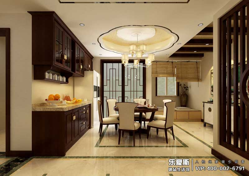 天水麗城180平米新中式風格裝修效果圖