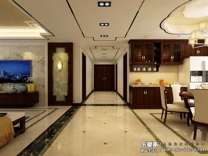 天水麗城180平米新中式風格裝修效果圖