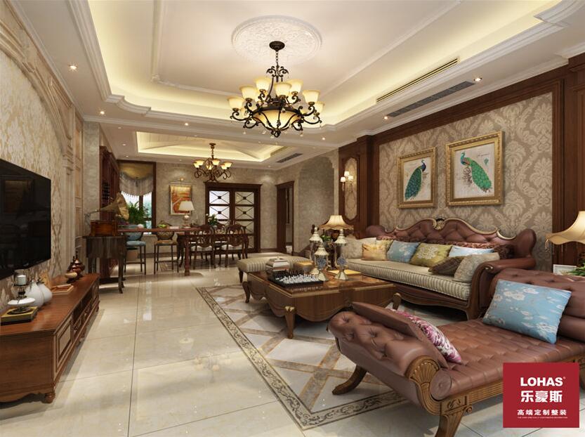 石家莊恒大華府美式風(fēng)格裝修效果圖