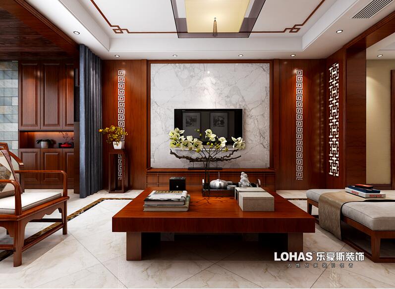 石家莊上山間中式風(fēng)格裝修效果圖