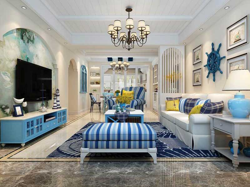 地中海風格別墅裝修效果圖