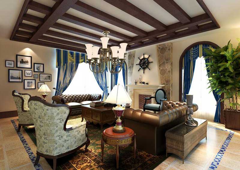 地中海風格別墅裝修效果圖