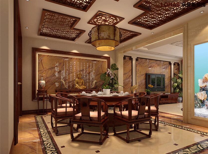 上山間380平米新中式風(fēng)格裝修效果圖