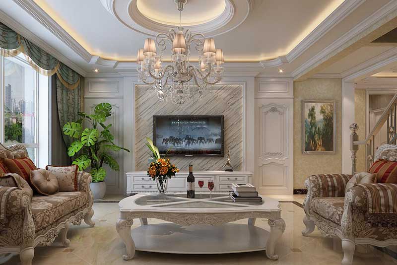 130平米三室兩廳歐式風(fēng)格