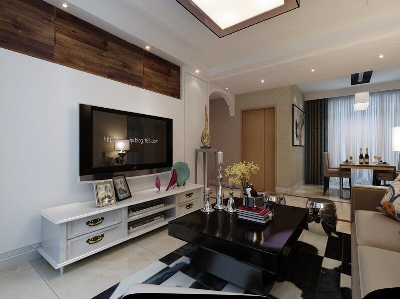 簡(jiǎn)約電視墻裝修效果圖