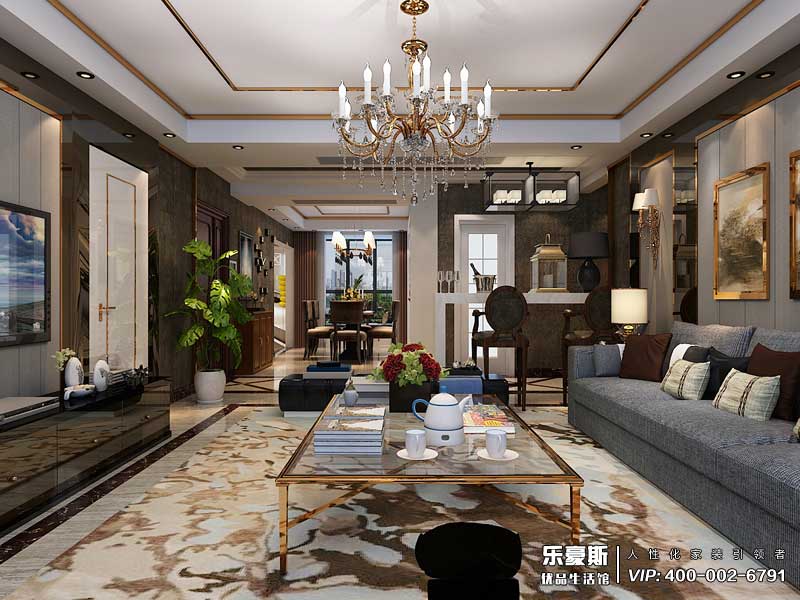 學(xué)府名城后奢風(fēng)格裝修設(shè)計(jì)