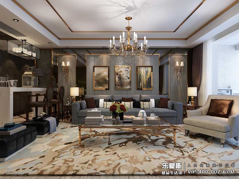 學(xué)府名城后奢風(fēng)格裝修設(shè)計(jì)