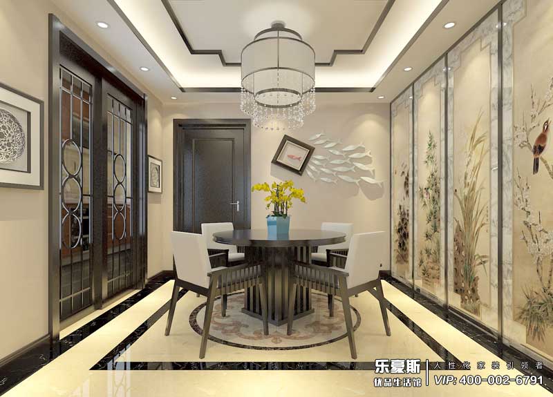 盛邦大都會(huì)137平米新中式風(fēng)格裝修