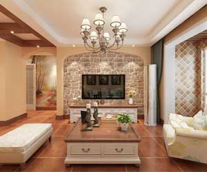 鑫界王府裝修效果圖，田園風(fēng)格的自然美