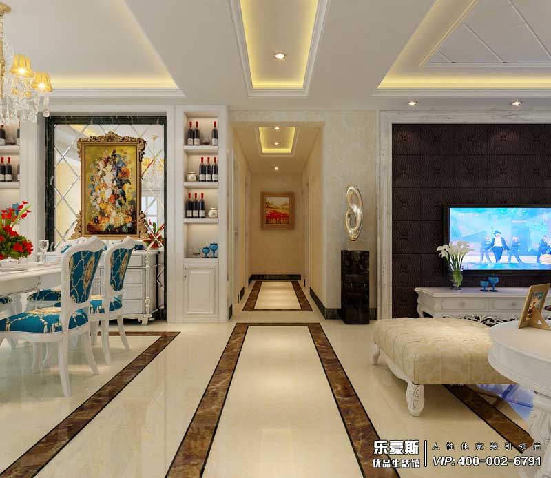 天山國賓一號簡歐風(fēng)格裝修效果圖