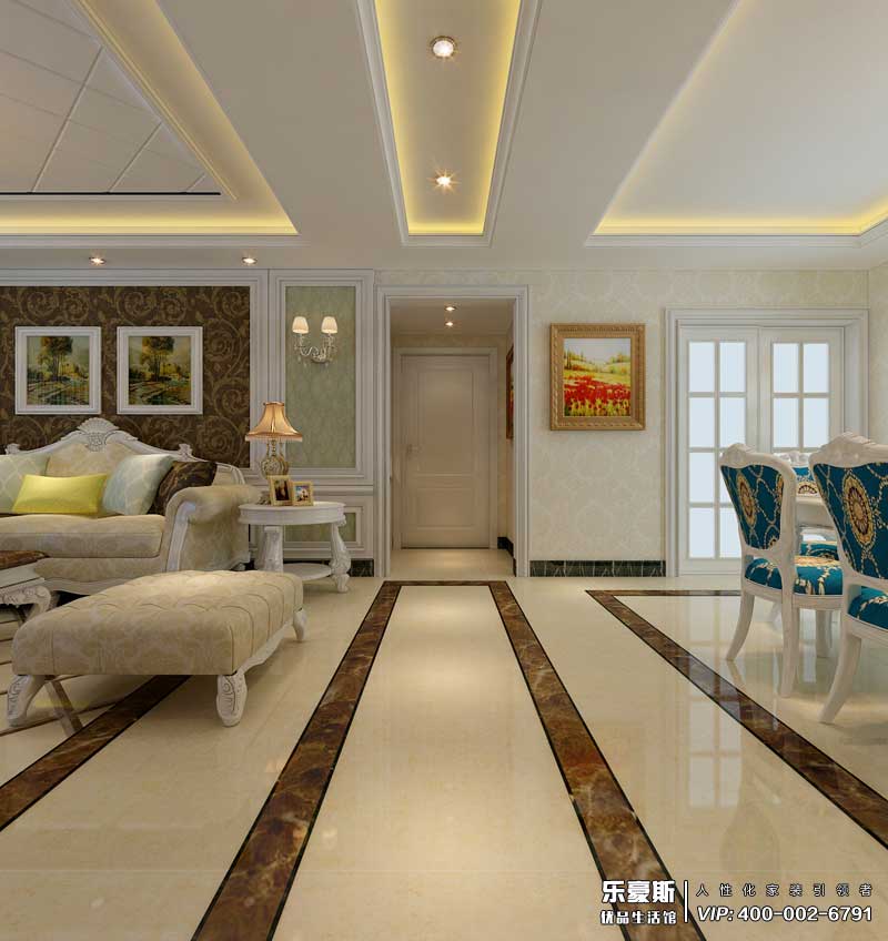 天山國賓一號簡歐風(fēng)格裝修效果圖