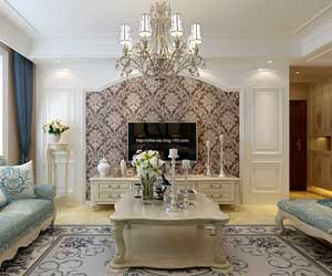 東勝紫御公園廣場裝修效果圖，美式風(fēng)格的清新自然