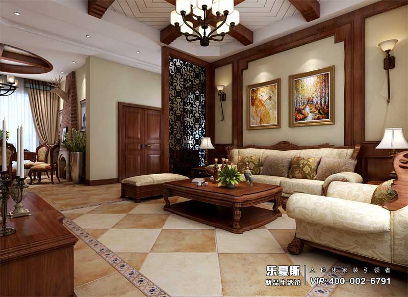 中儲七星公館美式風(fēng)格裝修效果圖