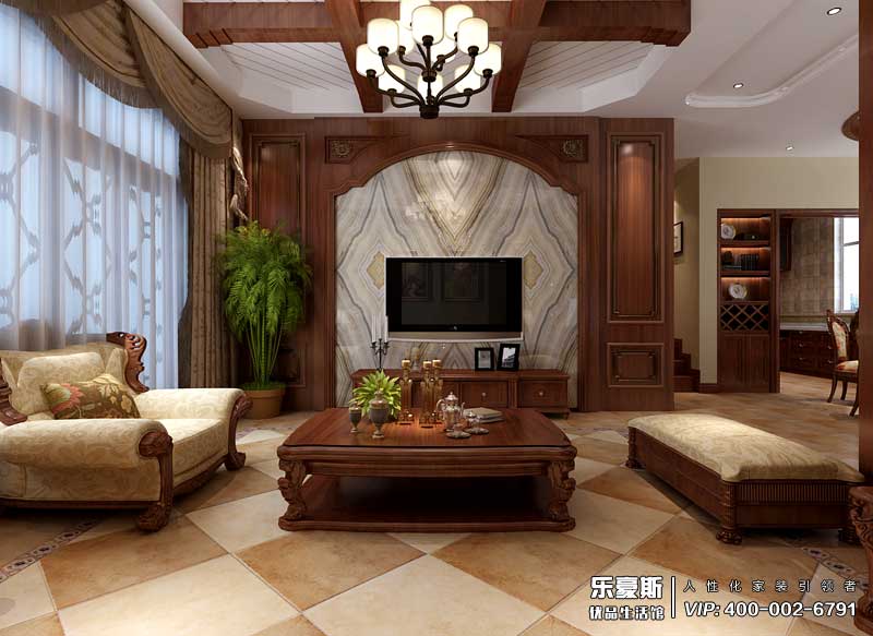 中儲七星公館美式風(fēng)格裝修效果圖