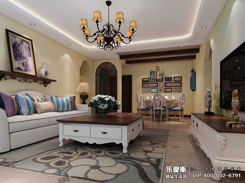 石家莊世紀公館地中海風格裝修設計