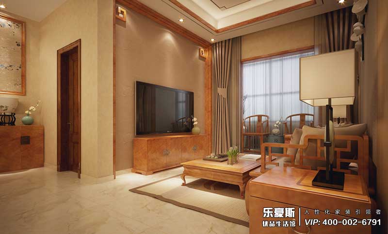 國(guó)仕山新中式裝修效果圖