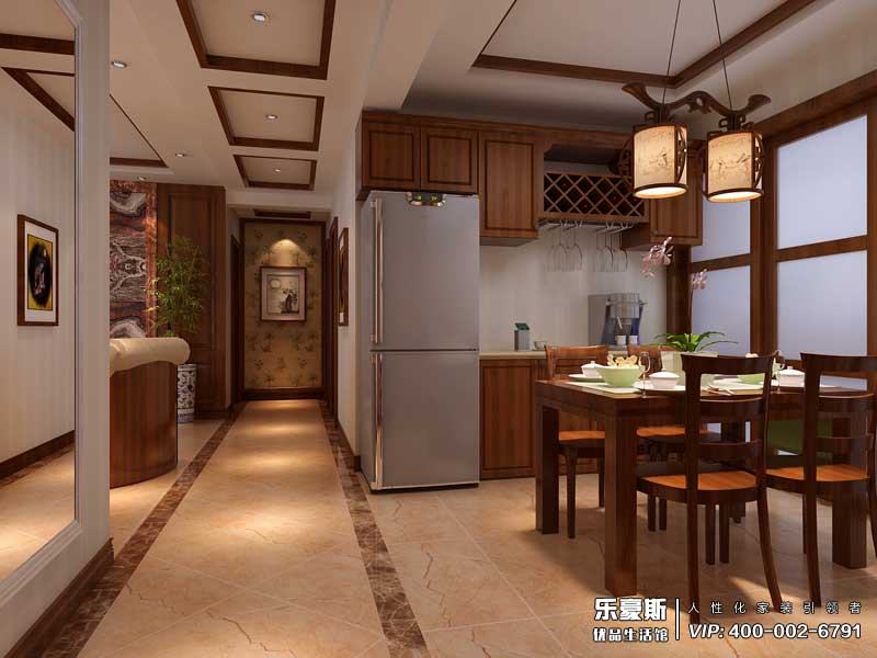 天山銀河廣場新中式風格裝修效果圖