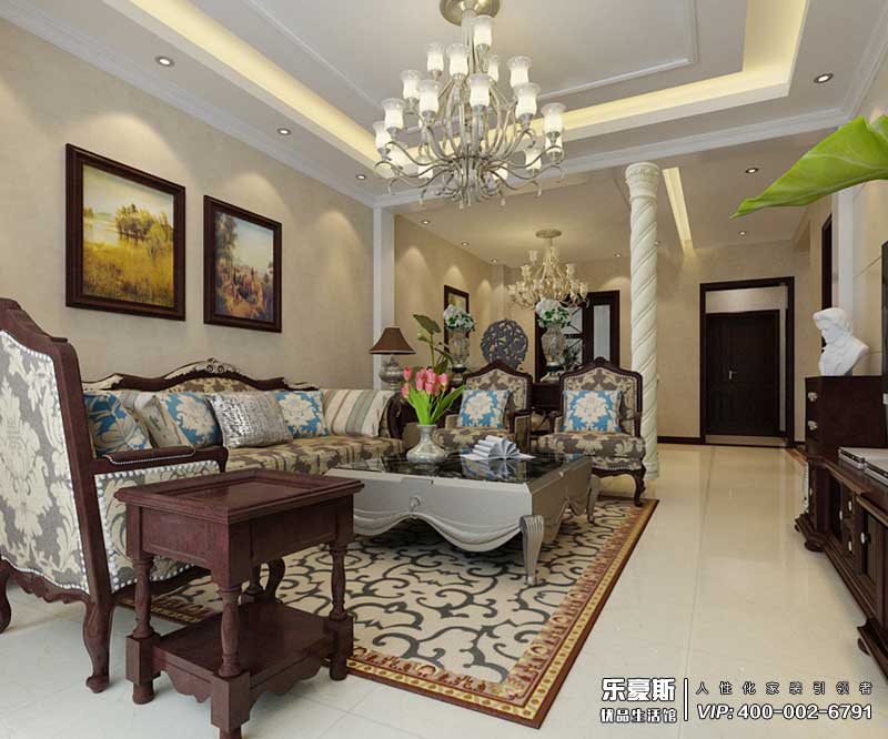 中儲七星公館歐式風(fēng)格裝修效果圖