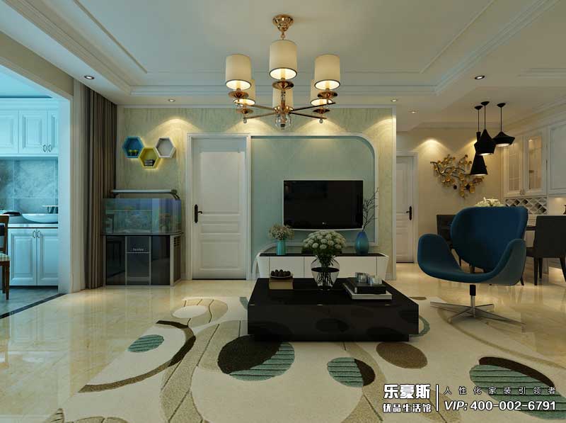 九龍灣現(xiàn)代簡約風(fēng)格裝修效果圖