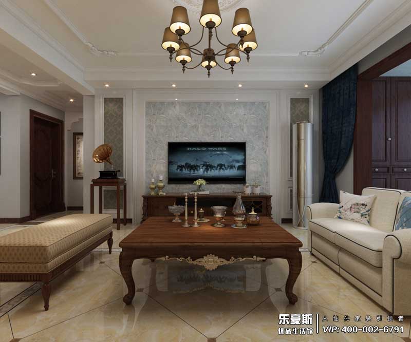 恒潤(rùn)時(shí)代廣場(chǎng)美式風(fēng)格裝修效果圖