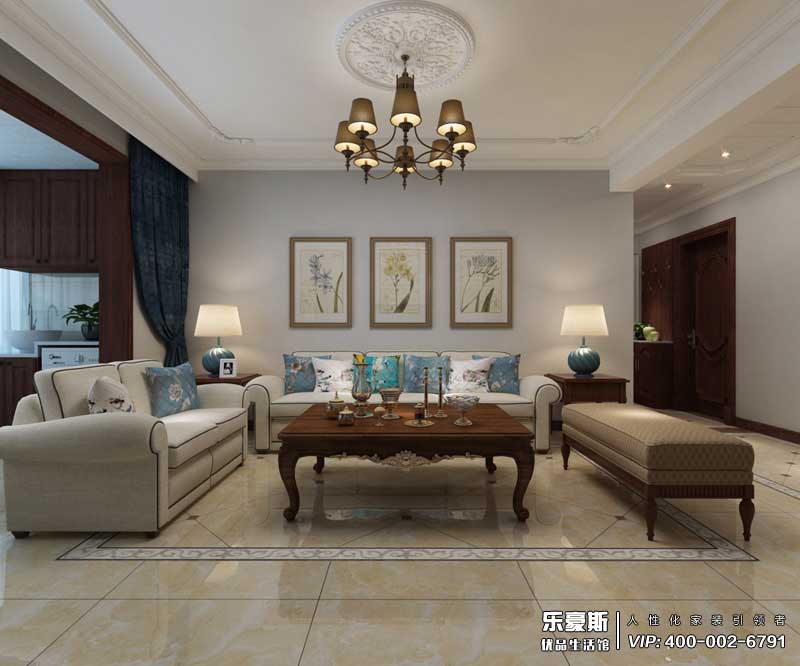 恒潤(rùn)時(shí)代廣場(chǎng)美式風(fēng)格裝修效果圖