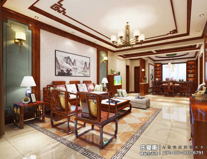 阿爾卡地亞榮盛城簡(jiǎn)中風(fēng)格裝修效果圖