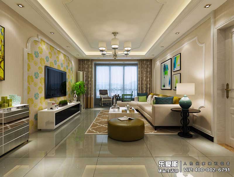 星湖國際花園簡歐風(fēng)格裝修效果圖