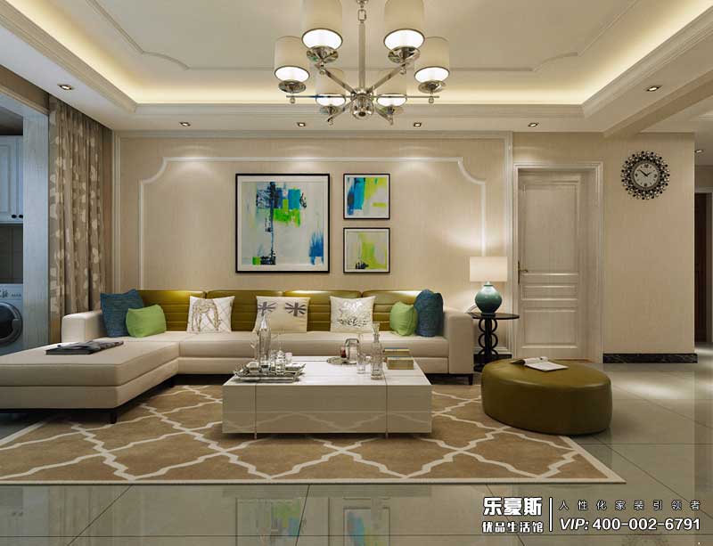 星湖國際花園簡歐風(fēng)格裝修效果圖